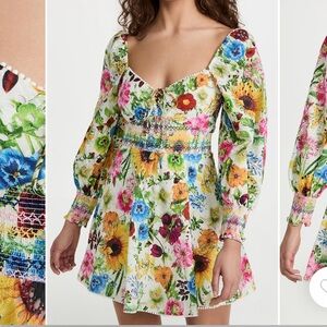 Alice + Olivia Floral Mini Dress